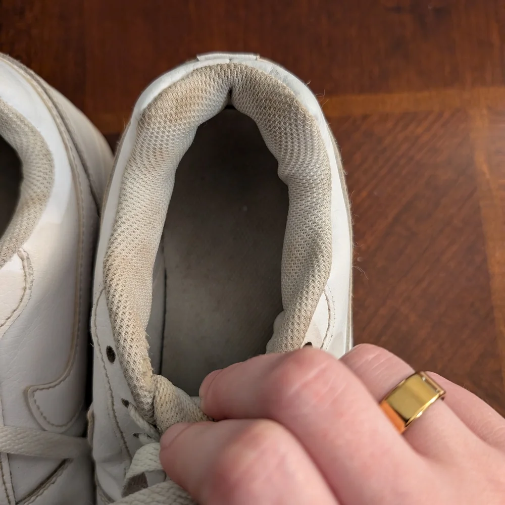 Nike White Enernon Low Sneakers Size 8‎